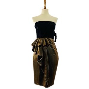 Cynthia Steffe Metallic Cocktail Dress. [Size 0]